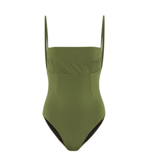 Haight Paula Swimsuit In Green Modesens Swimsuits Swimwear Green