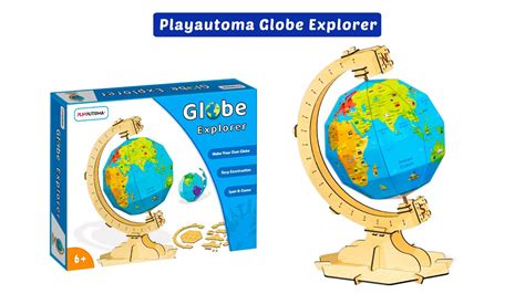 Construct 3d Rotating Earth Globe Playautoma Globe Explorer Diy
