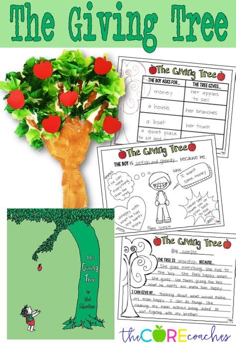 The Giving Tree Interactive Read Aloud Lesson Plans And Activities