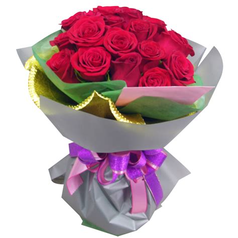 12 Beautiful Red Roses Bouquet To Philippines Delivery 12 Beautiful