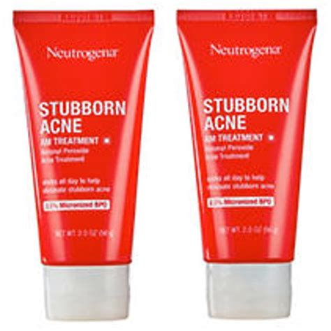 Neutrogena Stubborn Acne Am Treatment With Benzoyl Peroxide 2 Oz Ea