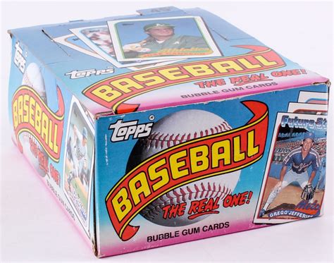 Collecting baseball cards is a past time. 1989 Topps "The Real One" Bubble Gum Baseball Cards with (36) Packs | Pristine Auction