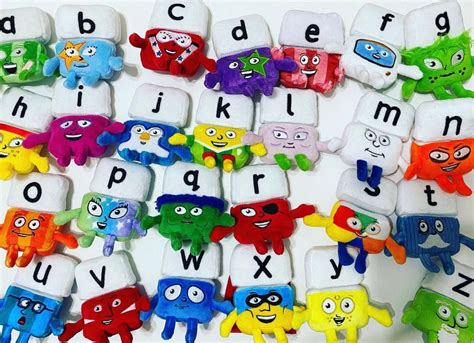 Alphablocks Plush Toys 26 Letter Full Set Etsy Uk
