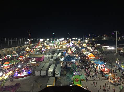This picture from the top of the ferris wheel at the Tulsa State Fair