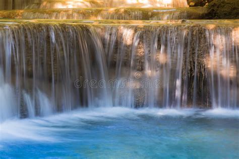 Blue Stream Waterfalls Close Up Stock Image Image Of Leaf Heawsuwat