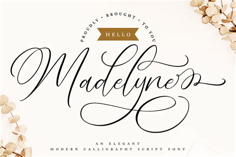 Hello Madelyne Elegant Script Font Etsy