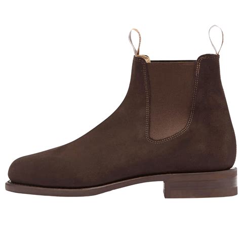 Rm Williams Uk Store Brown Suede Chelsea Boots