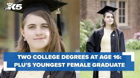 Plus Youngest Female Graduate Earns Two Degrees At Age 16 Youtube