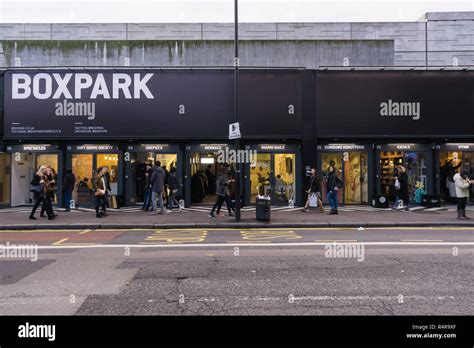 Boxpark In Shoreditch London A Shopping And Food Mall Made From Re