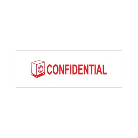 Confidential Stock Stamp 4911168 38x14mm Rubber Stamps Online Singapore