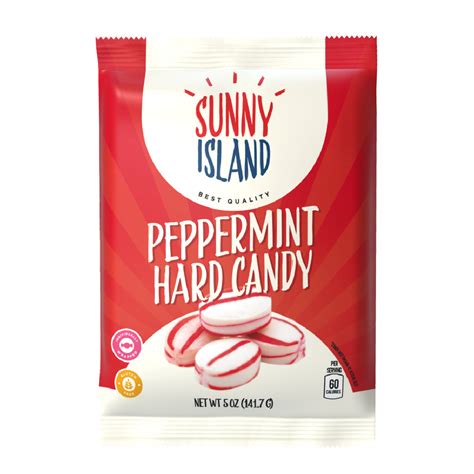 Classic Peppermint Hard Candy 5 Ounce Bag Sunny Island Snacks