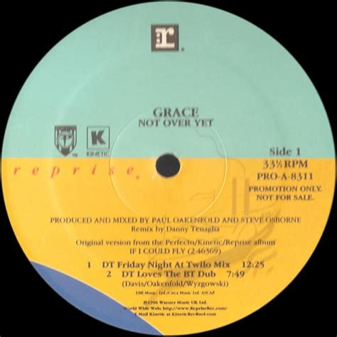 Grace Not Over Yet 1996 Vinyl Discogs