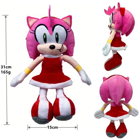 Makecool Amy Rose Sonic The Hedgehog Plush Doll Teddies Plushies