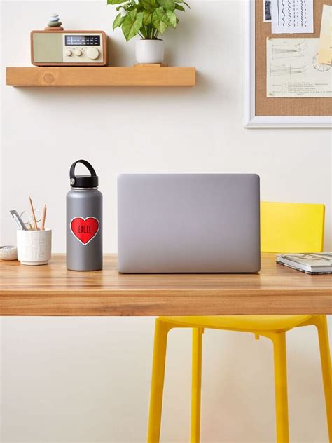 I Love Excel Heart Sticker For Sale By Brandonv111 Redbubble