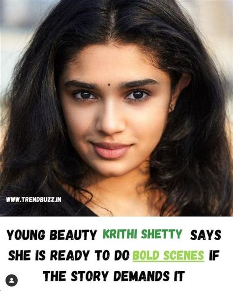 Krithi Shetty Latest New Movies She Is Says Ready To Bold Scenes