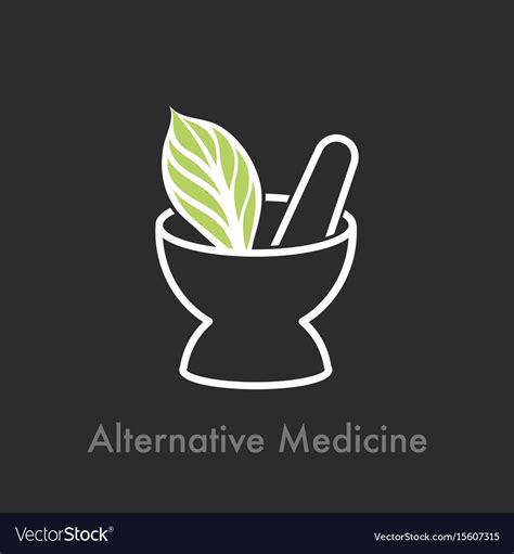 Alternative Medicine Logo Royalty Free Vector Image
