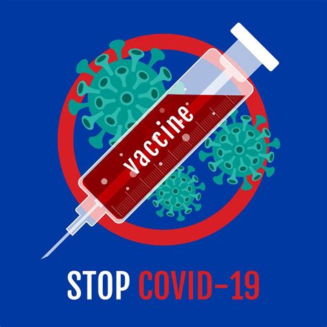 Stop Coronavirus Covid - 19 Vaccine Design 833598 Vector Art at Vecteezy