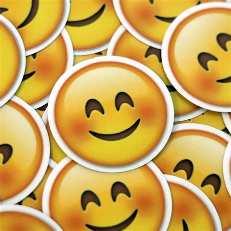 Smile Blush Emoji Sticker | Emoji stickers, Blushing emoji, Emoji