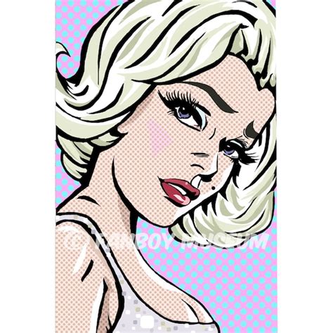 Marilyn Monroe Lichtenstein Girl Pop Art Print Etsy Uk