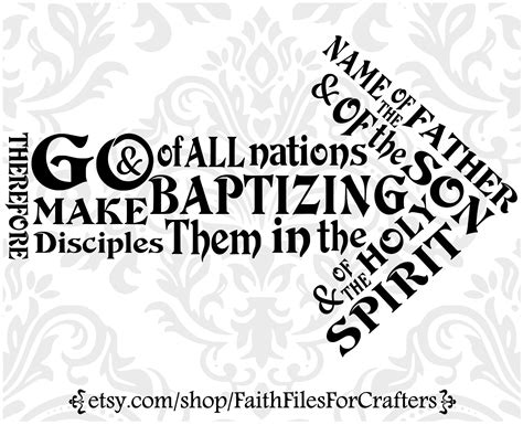 Therefore Go And Make Disciples Svg Missionary Svg Missions Etsy Finland