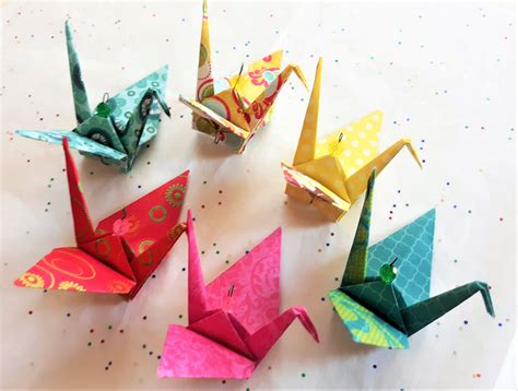 Origami Crane Hanging Ornaments Random Set Last Set Etsy Origami