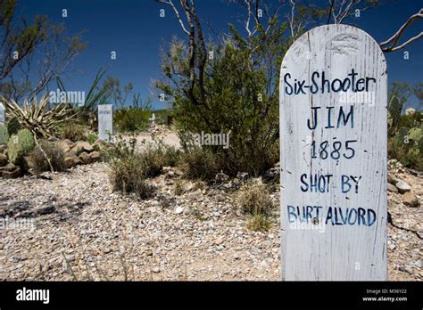 View Of Boot Hill Cemetery In Tombstone Arizona Stock Photo Alamy