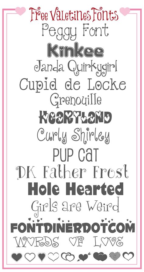 Free Valentines Fonts Valentine Font Fancy Fonts Cute Fonts