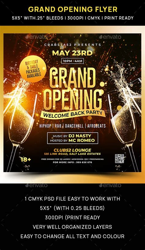 Grand Opening Flyer Print Templates Graphicriver