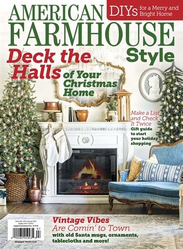 American Farmhouse Style Magazine AFS Dec Jan22 Back Issue