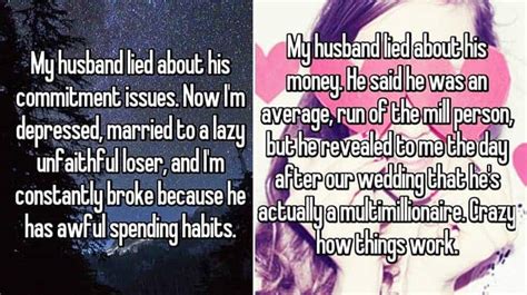Wives Reveal The Terrible Lies Told By Their Husbands