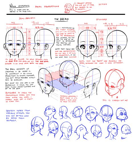 Nsio Explains Facial Proportions By Nsio On Deviantart