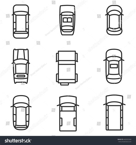 Simple Car Drawing Top View