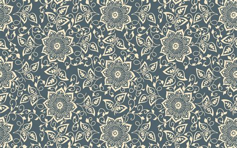 Download Wallpapers Retro Texture Flower Seamless Pattern