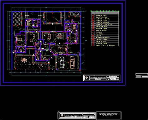 Autocad Dwg Drawing Of The Electrical Installation Project Plan Drawing