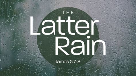The Latter Rain And The Outpouring Of The Holy Spirit Youtube