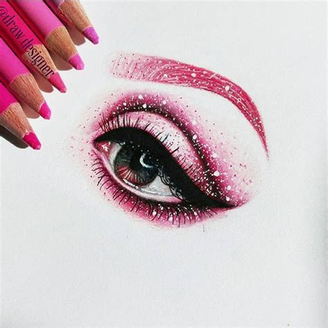 Glitter Drawing Pencil Sketch Colorful Realistic Art Images