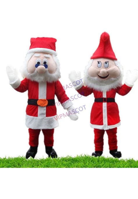 Santa Claus Mascot Costume Christmas Man Mascot Costume Cartoon Fancy Dress