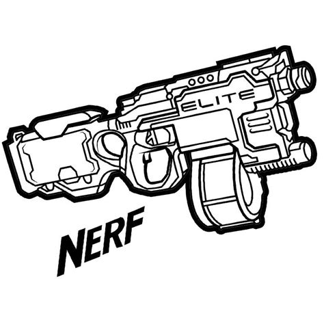 Coloring Pages Nerf Gun