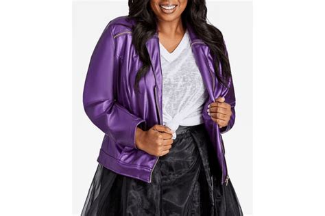 Star Season 2 Queen Latifah Moto Purple Jacket
