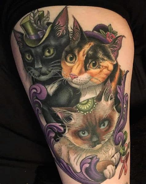 27 Awesome Cat Tattoos That Celebrate Incredible Kitties