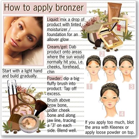 How To Apply Bronzer Beaty Tips How To Apply Bronzer Bronzer How