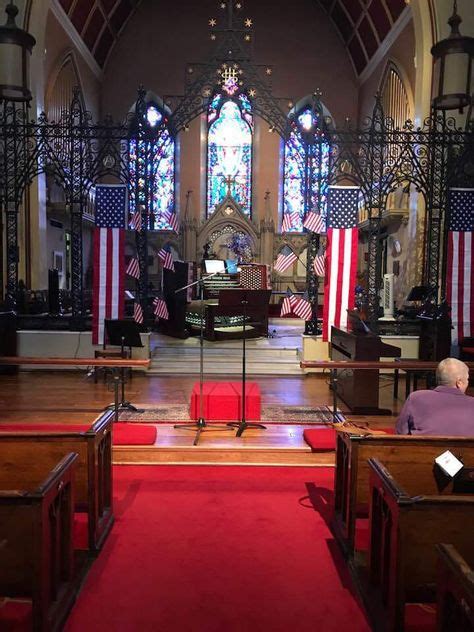 St Matthews Episcopal Church Decorated For 4th Of July Concert