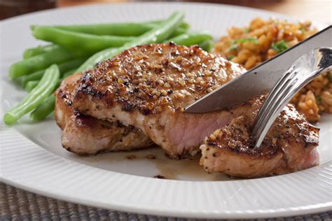 Due to the lack of fat, cooking them can dry them out, if you're not careful. Balsamic Pork Chops | MrFood.com
