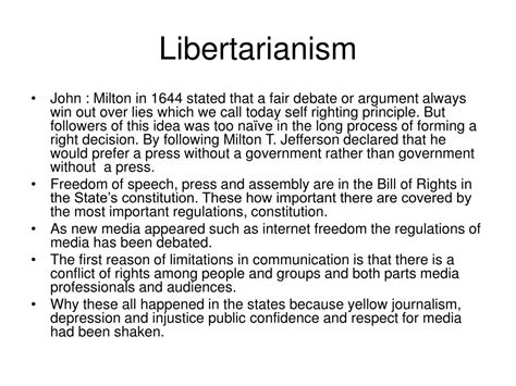 Libertarianism Examples