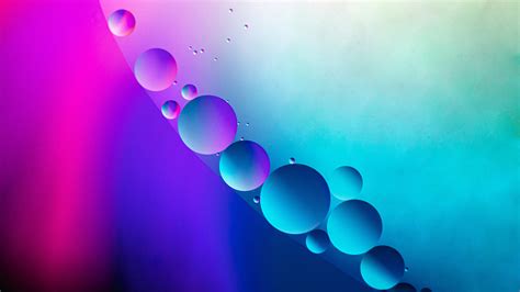 Bubbles Water Gradient Circles Purple 4k 5k Hd Abstract Wallpapers Hd