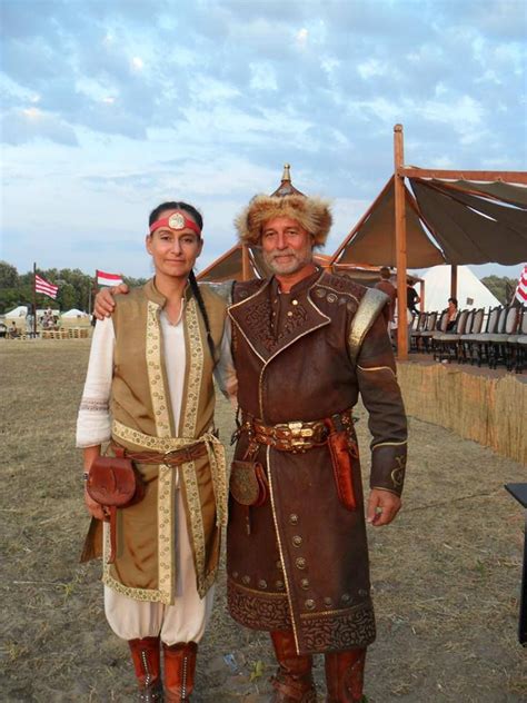 Hungarian Magyar Couple At The Festival Event Kurultaj Hungary