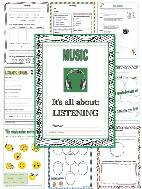 Music Listening Worksheets