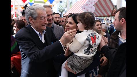 Dita e Verës Sali Berisha vizitë në Elbasan bashkë me kandidatin e