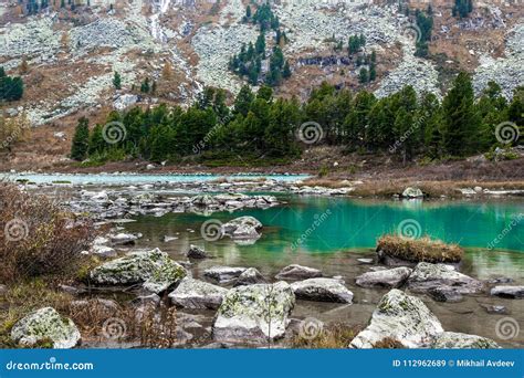 Beautiful Turquoise Lake In The Mountains Beauty Of Nature Stock Image
