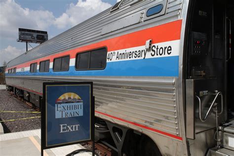 Amtrak Celebrates Forty Years Amtrak Exhibit Train At St Louis Sept